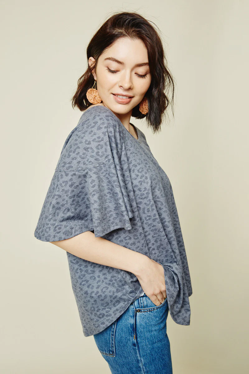 Stone Washed Leopard Tee - Image 7